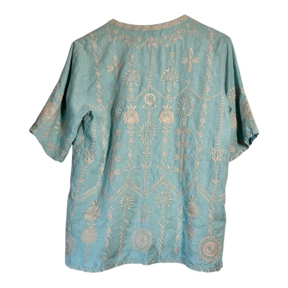 Johnny Was Makana Easy V Neck Blouse - Picture 6 of 8